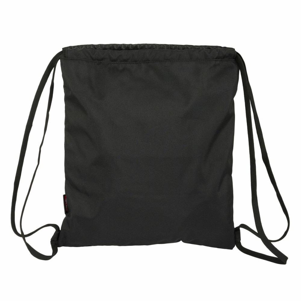 Sac à dos serré par des ficelles Kelme Iron Noir 35 x 40 x 1 cm