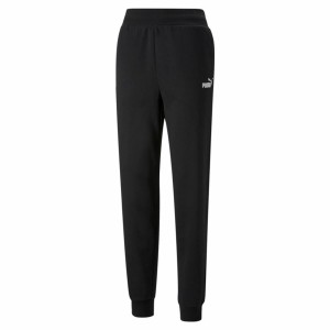 Trainingshose für Erwachsene Puma ESS+ Embroidery High-Waist Damen Schwarz