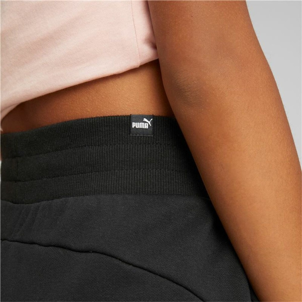 Trainingshose für Erwachsene Puma ESS+ Embroidery High-Waist Damen Schwarz