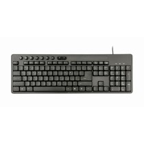 Tastatur mit Maus GEMBIRD KBS-UM-04 Schwarz Schwarzweiß QWERTY Qwerty US
