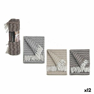 Sofabezug ITEM NO.25 PLAIDS Braun Grau natürlich 160 x 130 cm Stachel (12 Stück)