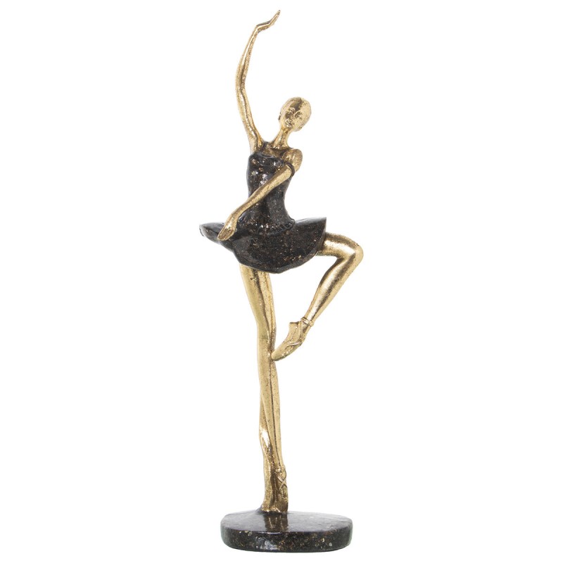 Decorative Figure Alexandra House Living Golden Plastic Ballerina 15 x 18 x 44 cm