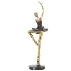 Decorative Figure Alexandra House Living Golden Plastic Ballerina 15 x 18 x 44 cm