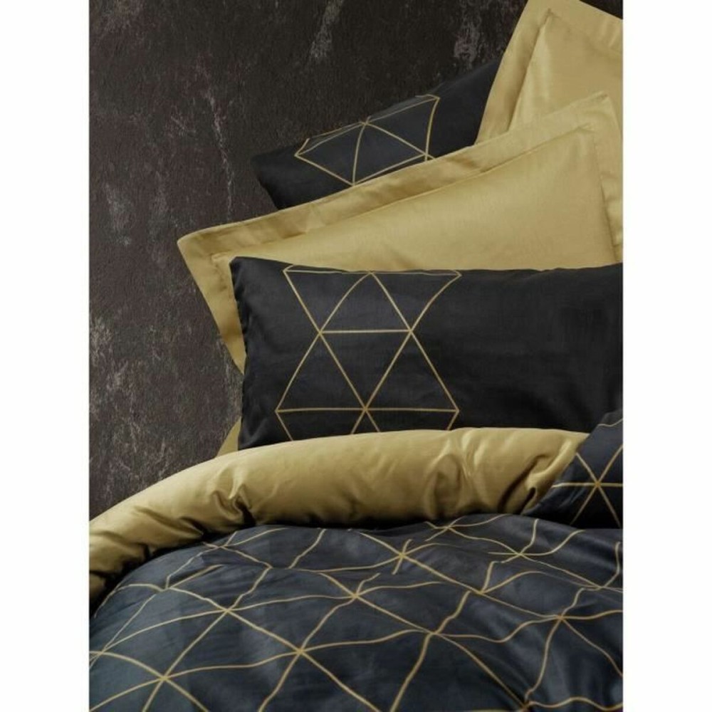 Bettbezug-Set Schwarz 220 x 240 cm