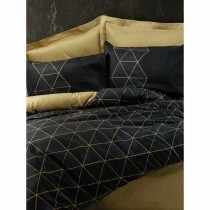 Bettbezug-Set Schwarz 220 x 240 cm