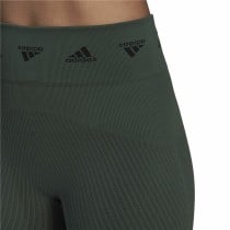 Leggings de Sport pour Femmes Adidas Aeroknit Branded 7/8 Tight Vert