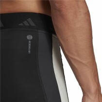 Sports Leggings for Men Adidas Hyperglam Training Techfit Black