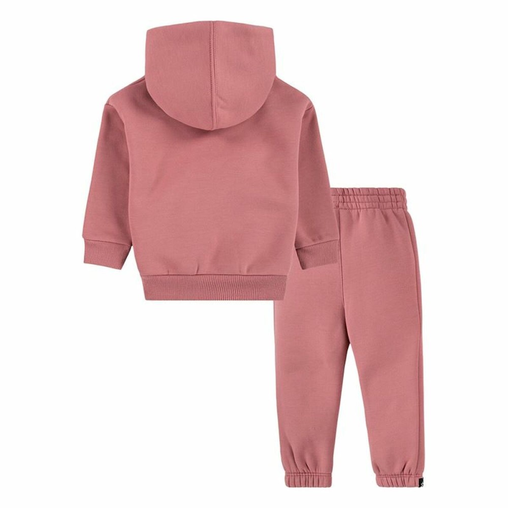 Ensemble de Sport pour Bébé Converse Sustainable Core Po Night Flamingo Rose Nouveau-né 2 Pièces