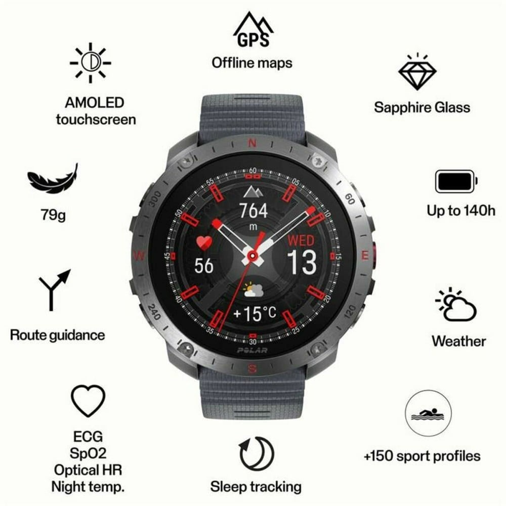 Men's Watch Polar 900110287 Grey 1,39"