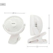 Wiederaufladbarer Schreibtischventilator Aktive (6 Stück)