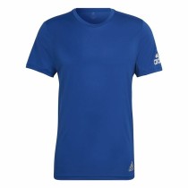 Herren Kurzarm-T-Shirt Adidas Run It  Blau