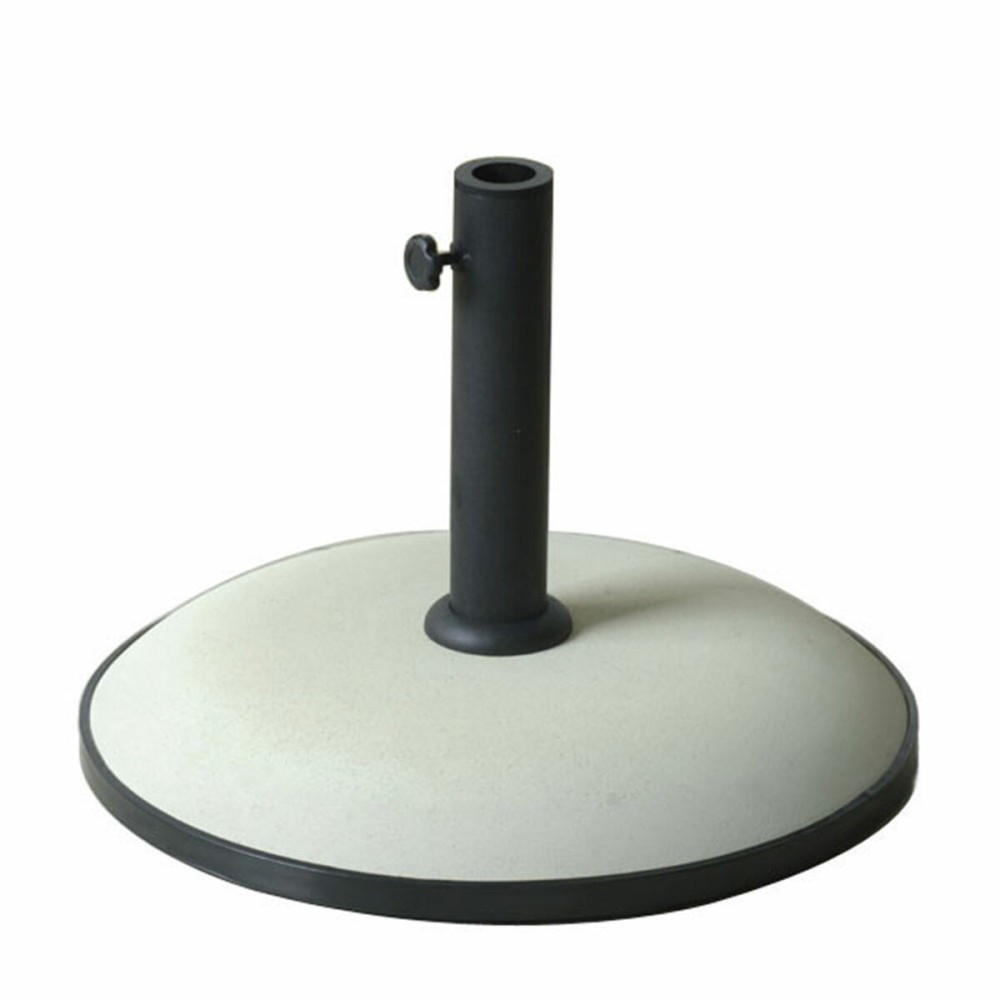 Marbueno Base Parasol Ronde 50x37 cm 25KG Blanc Jardin, Piscine, Terrasse 10453