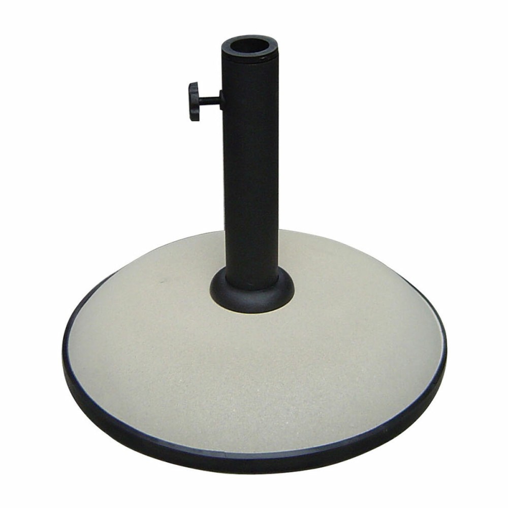 Marbueno Sonnenschirmbasis Rund Beton 36x29,5 cm 11KG Weiß Garten, Pool, Terrasse