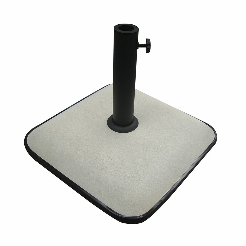 Marbueno Base Schirm Quadrat Beton 45X45X7,3 cm 25KG Weiß Garten, Pool, Terrasse