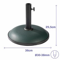 Marbueno Sonnenschirmbasis Rund Beton 36x29,5 cm 11KG Grün Garten, Pool, Terrasse 10443