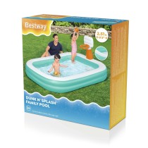 Bestway Kinderpool Aufblasbar Basketballspiel 251x168x102 cm +3 Jahre Garten 54445