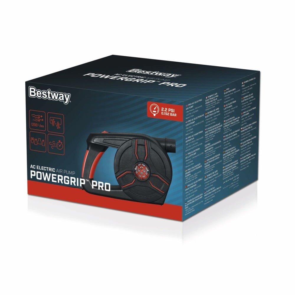 Bestway Elektrische Pumpe Pro 19,8x12,3x12,4 cm 1200 L/min Aufblasbar Camping 62247