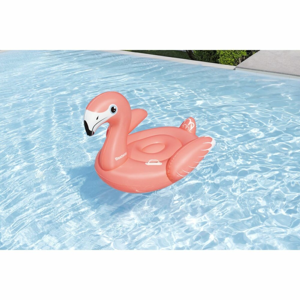 Bestway Inflatable Flamingo with Handles 138x107 cm +3 Years Beach & Pool 41525