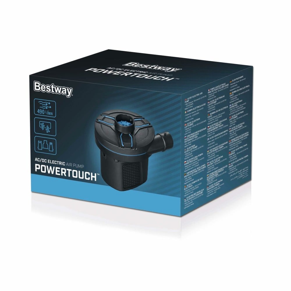Bestway Gonfleur Électrique Prise et Allume-Cigare 11,3x10,1x10,7 cm 490 L/min 62255