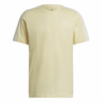 T-shirt à manches courtes homme Adidas Essentials 3 Bandas  Jaune