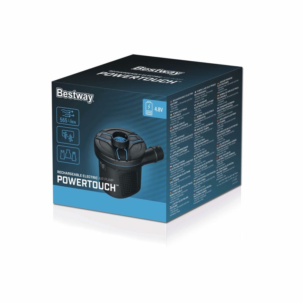Bestway Gonfleur Électrique Rechargeable 11,5x10,1x10,4 cm 565 L/min Camping 62260