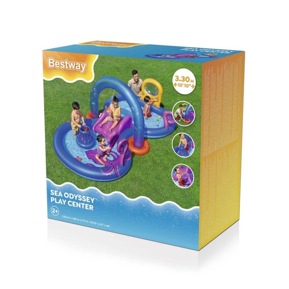 Bestway Aufblasbares Spielpool Abenteuer Meer 330x188x117 cm +2 Jahre Garten 53167