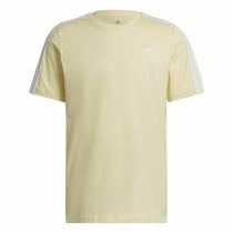 T-shirt à manches courtes homme Adidas Essentials 3 Bandas  Jaune