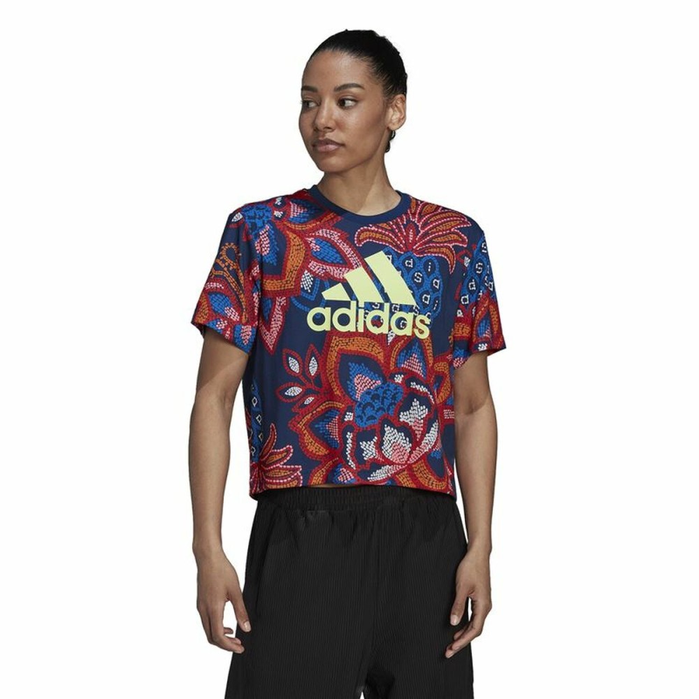 Damen Kurzarm-T-Shirt Adidas  FARM Rio Graphic 