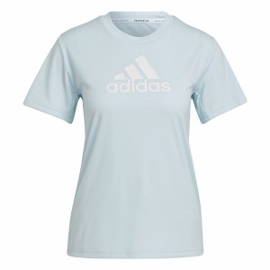 Damen Kurzarm-T-Shirt Adidas Move Logo Sport Türkis