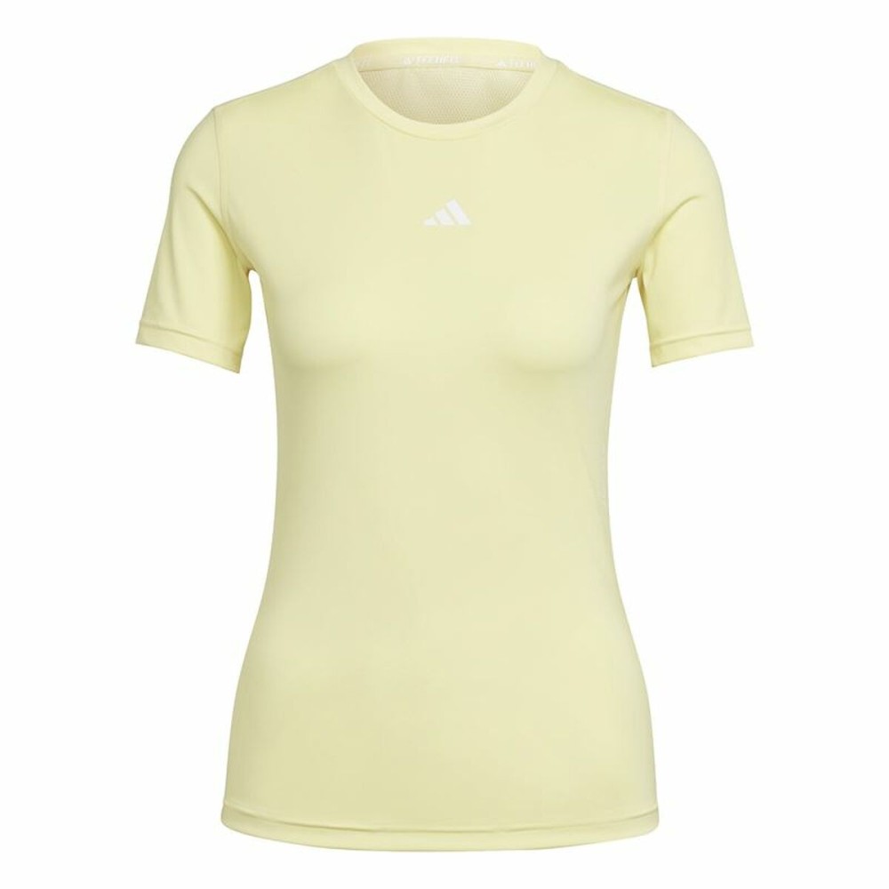 T-shirt à manches courtes femme Adidas Techfit Training Jaune