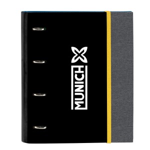 Ringbuch Munich Topo Schwarz 27 x 32 x 3.5 cm