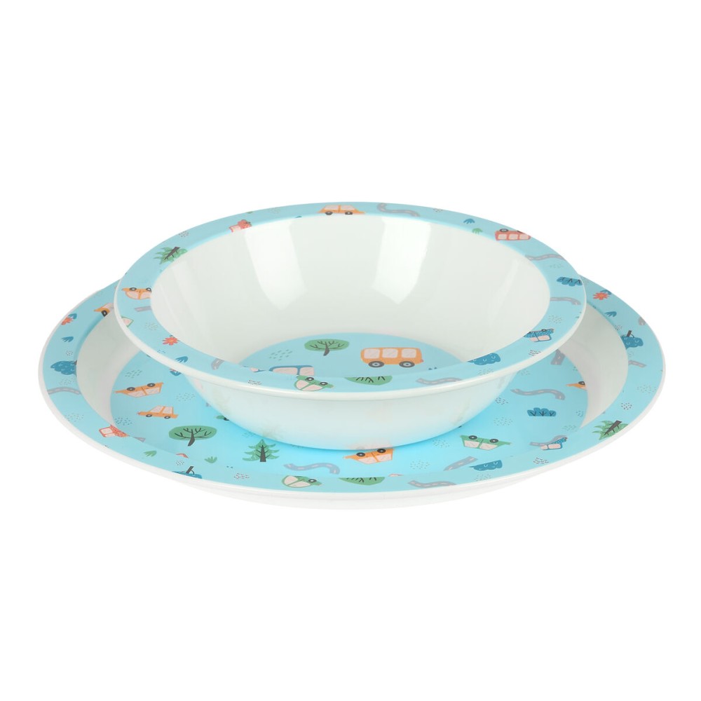 Children's dish set Safta Coches Polyester 26 x 26 x 9 cm