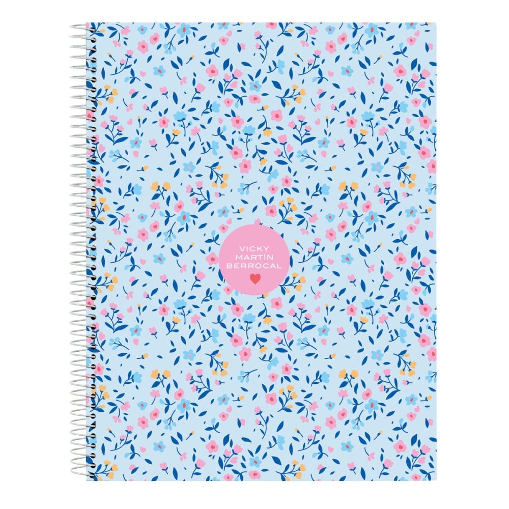 Carnet Vicky Martín Berrocal Paraíso Bleu Rose A4 120 Volets