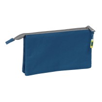 Dreifaches Mehrzweck-Etui Munich Street Blau Grau 22 x 12 x 3 cm