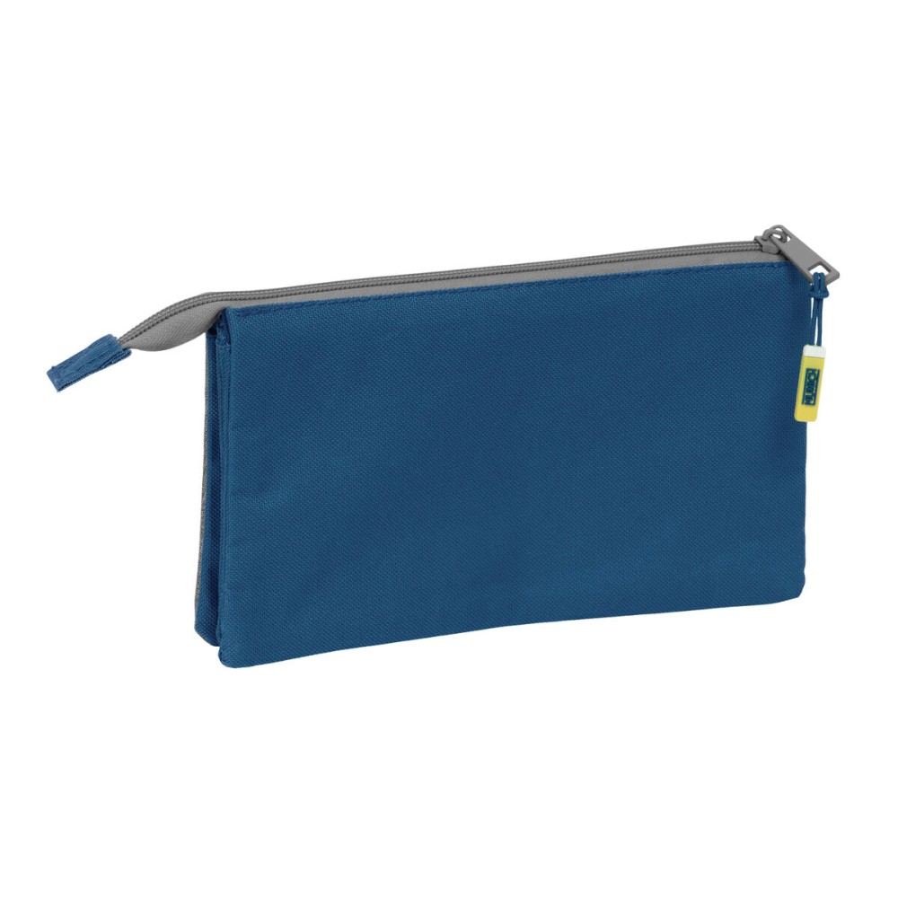 Dreifaches Mehrzweck-Etui Munich Street Blau Grau 22 x 12 x 3 cm