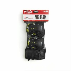 Protections articulaires contre les chutes Fila  Bk Jaune Noir