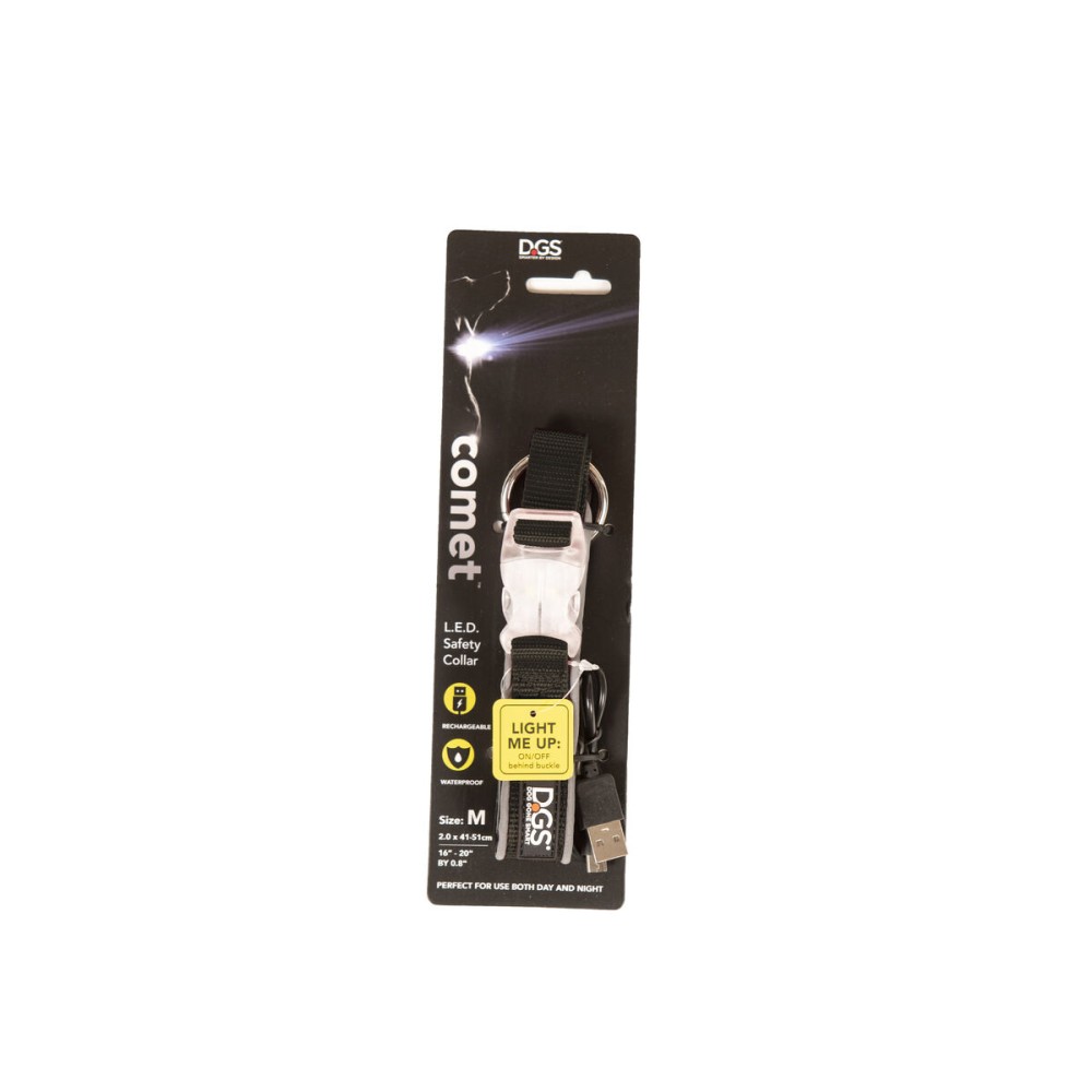 Hundehalsband Dog Gone Smart Schwarz 12 Licht