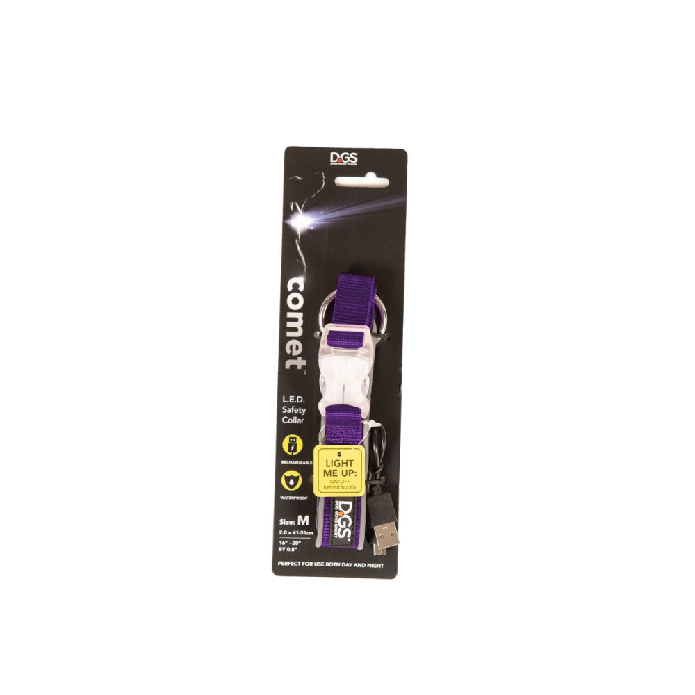 Hundehalsband Dog Gone Smart Lila 12 Licht