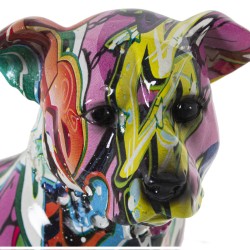 Figurine Décorative Alexandra House Living Multicouleur Plastique Chien 13 x 29 x 26 cm