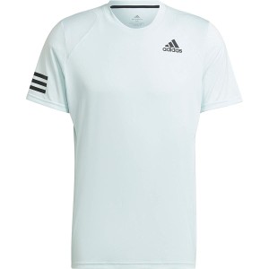 Herren Kurzarm-T-Shirt Adidas Club Tennis 3 Stripes Weiß