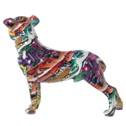 Decorative Figure Alexandra House Living Multicolour Plastic Dog 13 x 29 x 26 cm