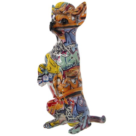 Decorative Figure Alexandra House Living Multicolour Plastic Dog 16 x 13 x 30 cm