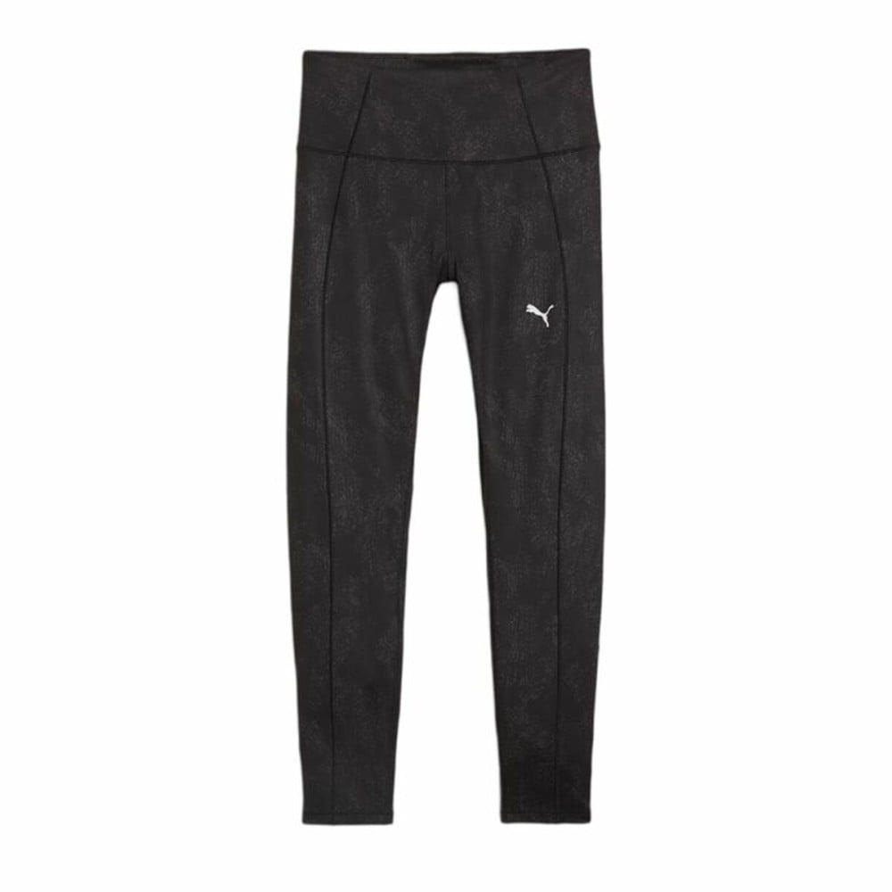 Sporthose Damen Puma Studio Hw 7/8 Aop Schwarz
