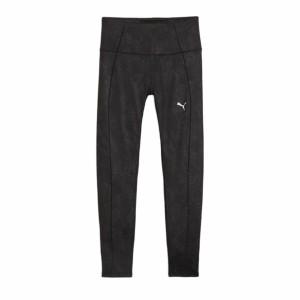 Sporthose Damen Puma Studio Hw 7/8 Aop Schwarz