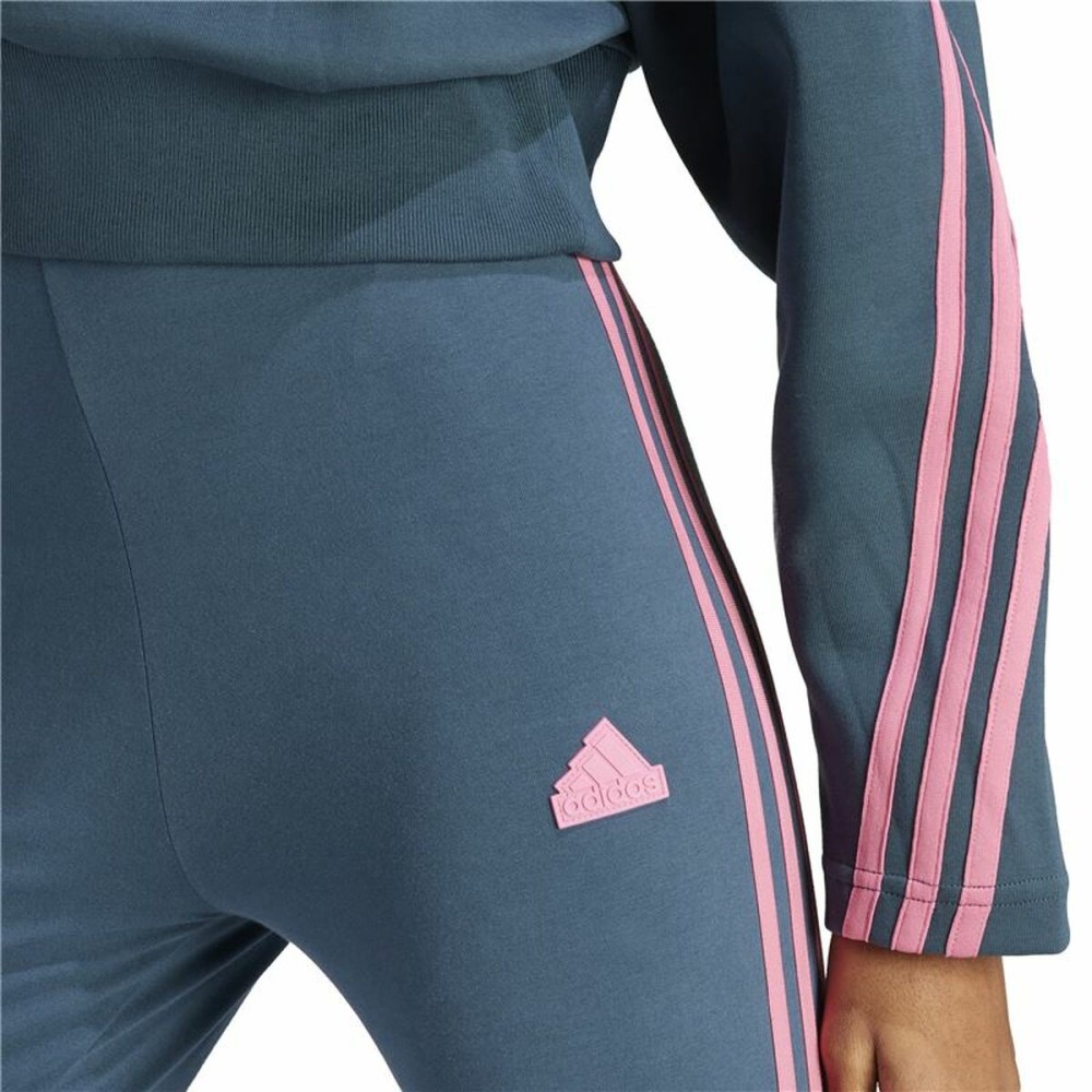 Sporthose Damen Adidas Fi 3S Blau