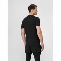 Herren Kurzarm-T-Shirt 4F Run Schwarz