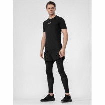 Herren Kurzarm-T-Shirt 4F Run Schwarz