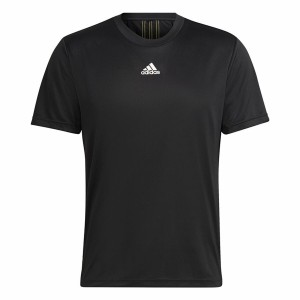 Herren Kurzarm-T-Shirt Adidas Aeroready HIIT Back Schwarz