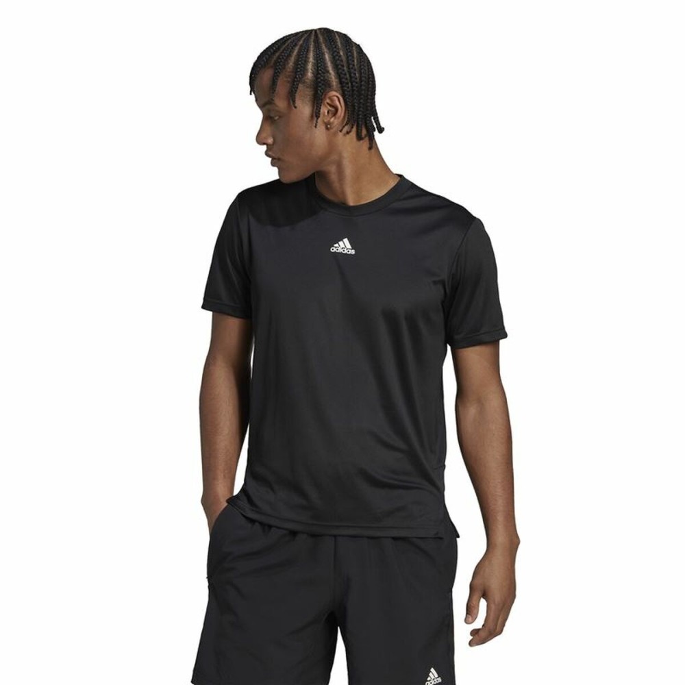 T-shirt à manches courtes homme Adidas Aeroready HIIT Back Noir