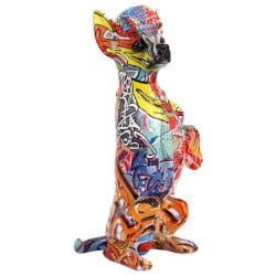 Deko-Figur Alexandra House Living Bunt Kunststoff Hund 16 x 13 x 30 cm